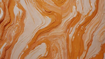 Obraz premium Abstract pale orange oil paint brushstrokes texture pattern painting wallpaper background