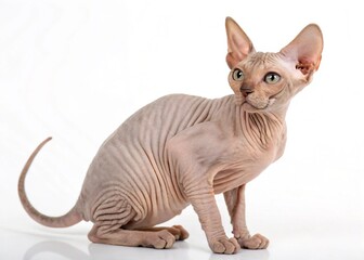 cat on white background