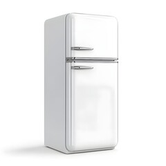 Refrigerator isolated on white background.