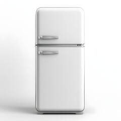 Refrigerator isolated on white background.