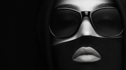 Black effect overlay on a portrait, adding a dramatic and moody tone to the image. © MAY