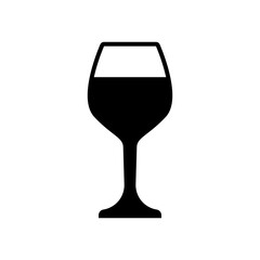 wine glass icon vector