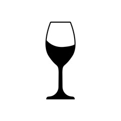 wine glass icon vector