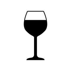 wine glass icon vector