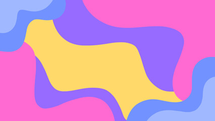 Aesthetic background with fluid waves of pastel colors