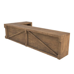 Medieval Bar, 3d illustration isolated on white background