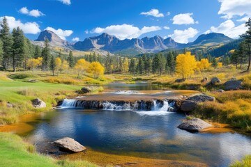 Autumnal Mountain Stream