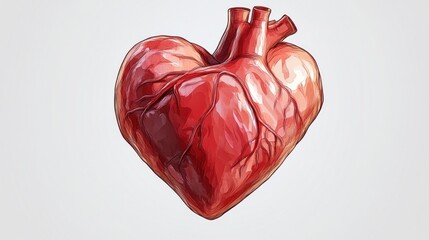 Realistic heart illustration