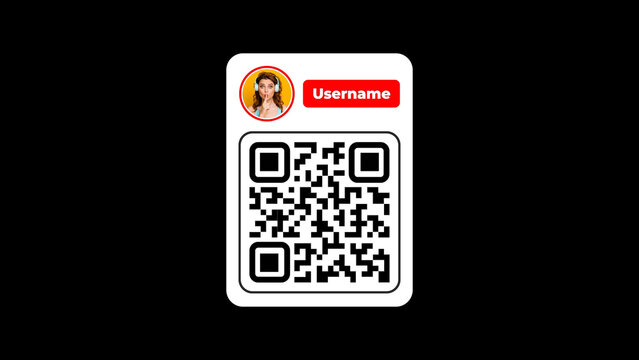 QR Code Stylish Modern Animation 7. 