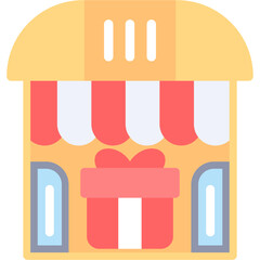 Party Supply Store Flat Icon