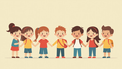 Fototapeta premium children attend school age one five years old special learning environment called