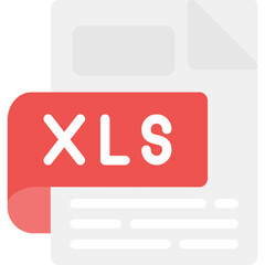 XLS Flat Icon