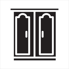 wardrobe icon.vector wardrobe vector illustration,on white background