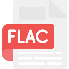 FLAC Flat Icon