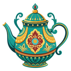 Ornate Vintage Teapot in Artistic Style
