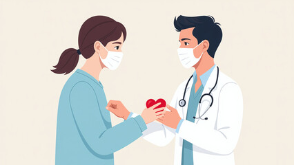 doctor checks patient heart health prevent future cardiac issues regular