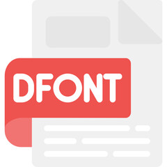 DFONT Flat Icon