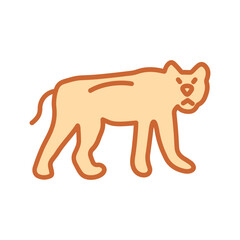 Leopard Vector Icon