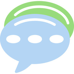Pointed Speech Bubble Flat Icon