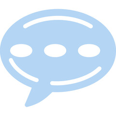 3D Speech Bubble Flat Icon