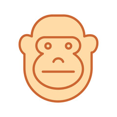 Gorilla Vector Icon