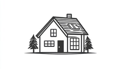 Fototapeta premium Simple home illustration