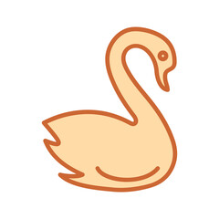 Swan Vector Icon