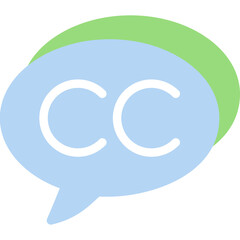 Caption Speech Bubble Flat Icon