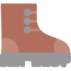 Hiking Boots Flat Icon