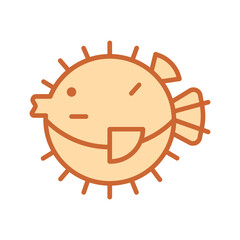 Pufferfish Vector Icon