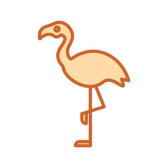 Flamingo Vector Icon