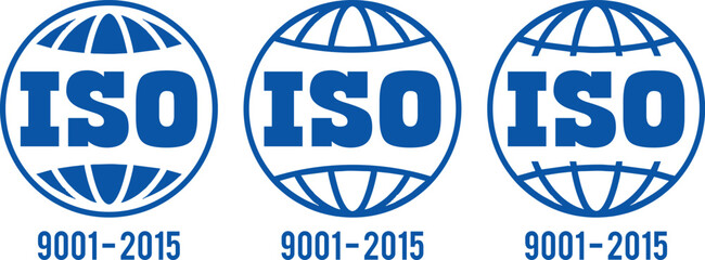 ISO 9001:2015 Certified Symbol Quality Assurance Logo & Certification Vector	
