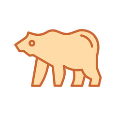 Grizzly Bear Vector Icon
