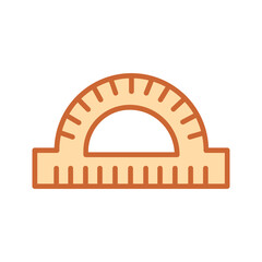 Protractor Vector Icon