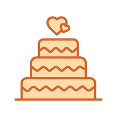 Wedding Cake Vector Icon