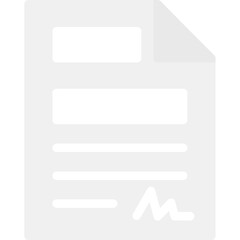 Fototapeta premium Digital Contracts Flat Icon