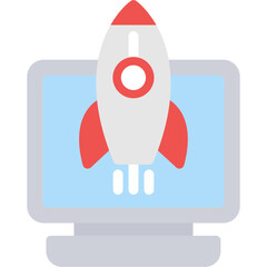 Tech Startup Flat Icon