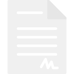 Obraz premium Rental Agreement Flat Icon