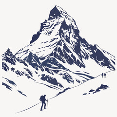 man in the mountains