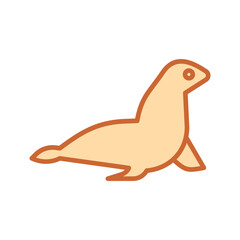 Sea Lion Vector Icon