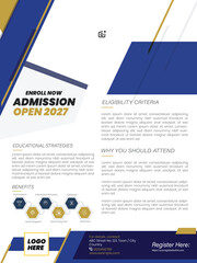 Admission Open Educational Poster Design Template