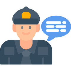 Police Academy Flat Icon