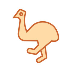 Cassowary Vector Icon