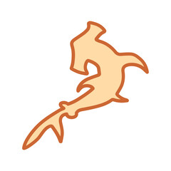 Hammerhead Shark Vector Icon