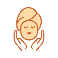 Scalp Massage Vector Icon