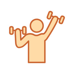 Obraz premium Gym Motivation Vector Icon