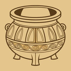 engraved tang censer historical artwork