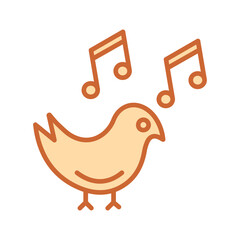 Birdsong Vector Icon