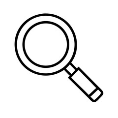 magnifying glass search security on transparent background for web and graphic design