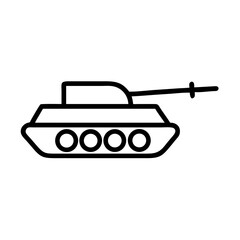 tank armored vehicle on transparent background for web and graphic design